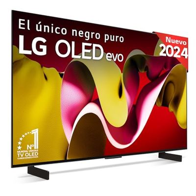 LG OLED42C44LA, 42", OLED 4K, Serie C4, 3840x2160, Smart TV, WebOS24, Procesador a9, Dolby Vision, Dolby Atmos, TV Gaming, 144 Hz, AMD FreeSync, Negro