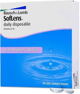 SofLens Daily Disposable Lenti a Contatto Giornaliere Correttive, 90 Lenti, BC 8.6 mm, DIA 14.2 mm, 4.75 Diopt