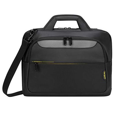 Targus Maletín para portátil de Entre 14 y 15,6 Pulgadas con Cierre Superior CityGear, Funda Ligera para el día a día, Protector de Ordenador – Negro, TCG460GL