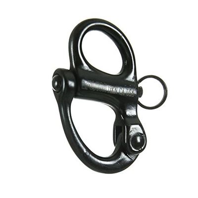 Fusion Climb de liberación rápida de Alta Resistencia Snap Shackle Mecanismo de 18KN Pull-Lock Matte Black
