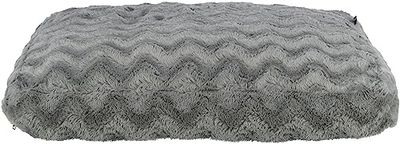 TRIXIE Cuscino ortopedico per cani Vital Loki, 80 × 60 cm, grigio – letto per cani di alta qualità con memory foam, cestino per cani di taglia media – delicato sulle articolazioni e allevia – 37941