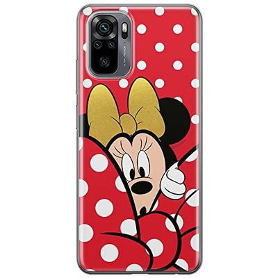ERT GROUP mobiltelefonfodral för Xiaomi REDMI NOTE 10/ 10S originalt och officiellt licensierat Disney mönster Minnie 015 anpassad till formen på mobiltelefonen, fodral tillverkad av TPU-plast