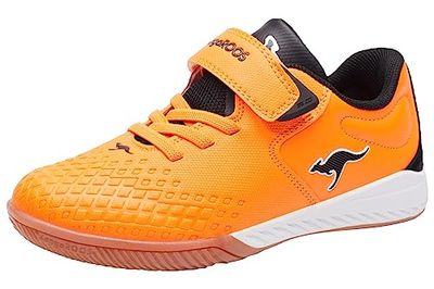 KangaROOS K5-Comb EV Sneakers, Neon Orange Jet Black, 26 EU