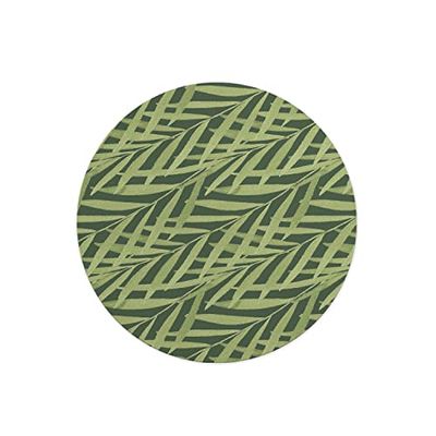 Questo Casa, Tapis de Souris Rond imprimé numérique avec Fond antidérapant pour Bureau et Maison Diamètre 22 cm