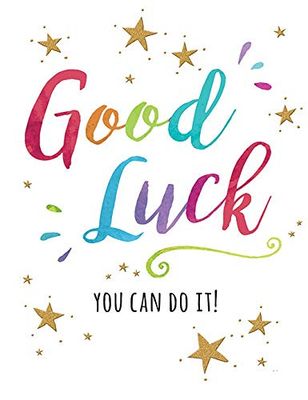 Piccadilly Greetings Traditional Occasion Card Good Luck - 8 x 6 inches