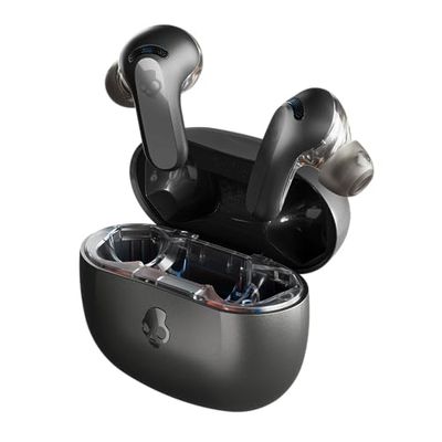 Skullcandy Rail ANC Trådlösa Hörlurar med Aktiv brusreducering och Mikrofon, 38 Timmars Batteritid, Bluetooth Hörlurar för iPhone, Android och mer - Svart