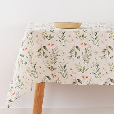 BELUM | Stain Resistant Tablecloth Size 140 x 140 cm - Extra Soft Touch Tablecloth Colour Multicolor - Tablecloth 100% Made in Spain Fabric 100% Organic Cotton - Tablecloth Model 0120-392