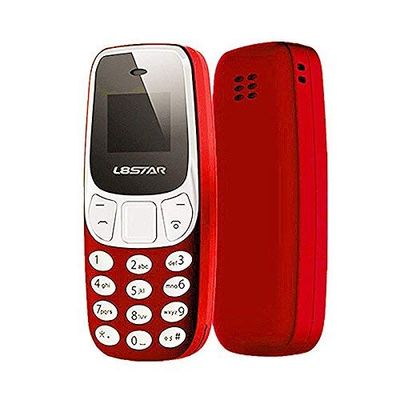 Mini Teléfono Móvil con Doble SIM y Cambiador de Voz Distorsionador L8STAR Diminuto Enano el más pequeño del Mundo (Rojo)