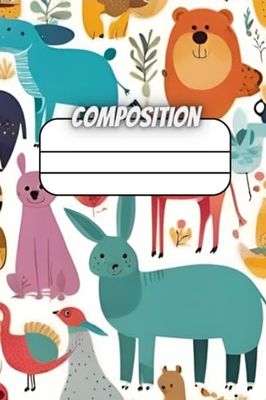 Cute Animal Composition Notebook for Kids: Cute Squishy Animals Journal for Kids - Teens - Adults 120 Pages