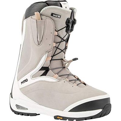 Nitro Snowboards Damen Bianca TLS '20 Premium All Mountain Freeride Freestyle Schnellschnürsystem Boot Snowboardboot Botas de Snowboard, Mujer, Bone-Black, 25