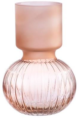GILDE Vaas Amerina glas roze hoogte 25,5 cm decoratie bloemenvaas woonaccessoire cadeau-ideeën