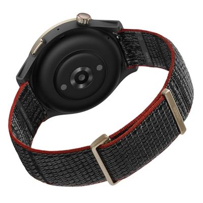 Amazfit Smartwatch Cinturino di ricambio Originale, in nylon da 22 mm, compatibile con Amazfit Balance, Cheetah Pro, Cheetah Round, GTR 4, GTR 4 Limited Edition, GTR 3, GTR 3 Pro, GTR 2, Nero