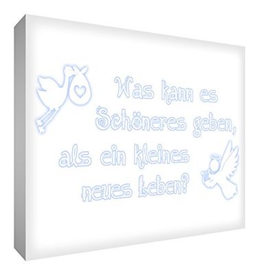 Feel Good Art BETT128-01G decorazione da parete Tela, Soft blu, 20 x 30 cm