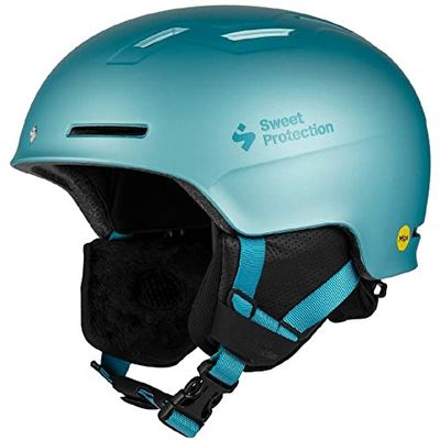 Sweet Protection Winder MIPS Helmet Jr Casque Jeune Unisexe, Bleu Glacier métallisé, s