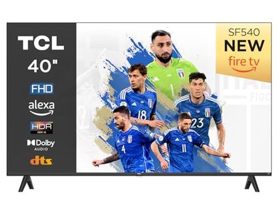 TCL 40SF540 TV 40" Full HD HDR e HLG Fire TV, Dolby Audio DTS Virtual: X, Design Bezel Less, Controllo Vocale, Bluetooth 5.0