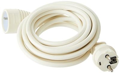 Brennenstuhl H05VV-F 3G1.5 Electric Extension Lead, White, White, 1168441