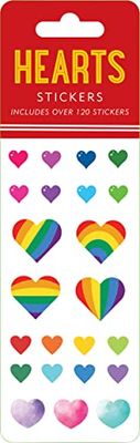 Hearts Sticker Set (6 Different Sheets of Stickers!), 2 1/2 x 7 1/8