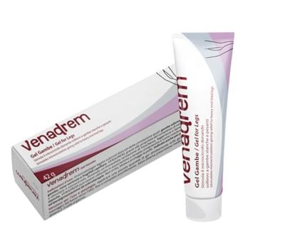 VENADREM Gel Gambe – Contro Disturbi della Circolazione - Sensazione di Freschezza, Leggerezza e Benessere a Gambe Pesanti e Stanche - tubetto da 42gr