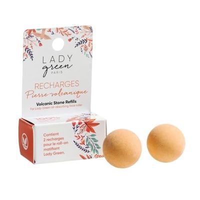 Refills (2) for Volcanic Stone Mattifying Roll-On