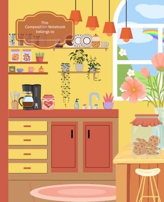 Composition Notebook With Cute Kitchen Cover