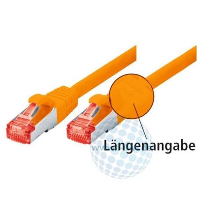 Tecline 71525A kategori 6 ethernet-kabel med smalt böjskydd (25,0 m) orange