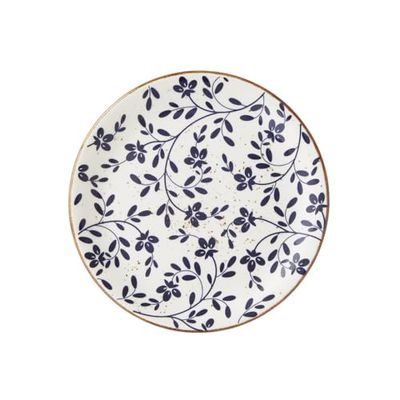 Steelite Impressions Flora Blue Coupe Plate 8inch / 20.3cm, Pack of 12