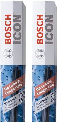 Bosch Icon 28A13A Lot de 2 balais d'essuie-glace côté conducteur et passager (28 A et 13 A)