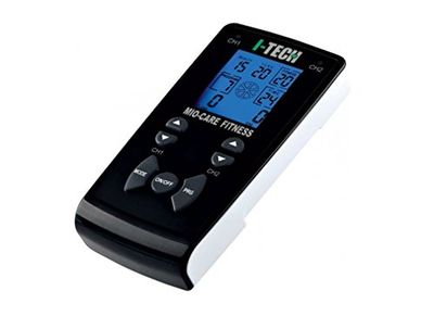 I-TECH Mio Care Fitness, elettrostimolatore con 2 Canali Indipendenti e fino a 8 Elettrodi, intensità massima 200 mAh e 45 Programmi, 28376