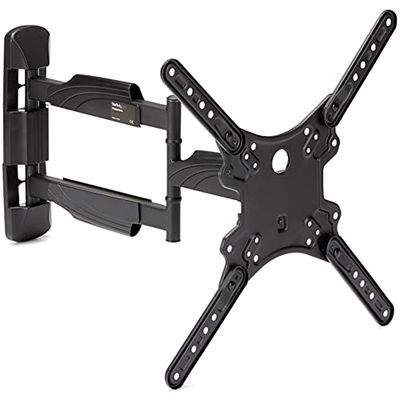 StarTech.com Suporte VESA de parede para televisão ou monitor de 32 a 55 polegadas em aço pesado - totalmente articulado, preto