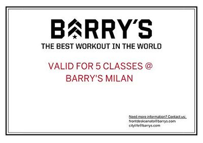 BARRY'S MILAN Pack van 5 klassen