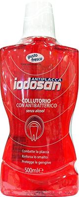 IODOSAN Colluttorio Antibatterico Antiplacca, Confezione da 8 x 500 ml