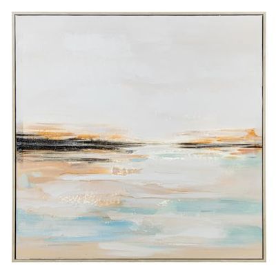 CUADRO LIENZO IMPRESO ABSTRACT O 80X80CM MARCO PS