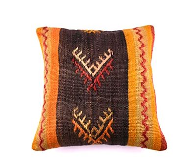 Kelim Cuscino 40x40 cm fatto a mano turco prodotto federe kilim dekorativo orientale etnici cuscino 4515