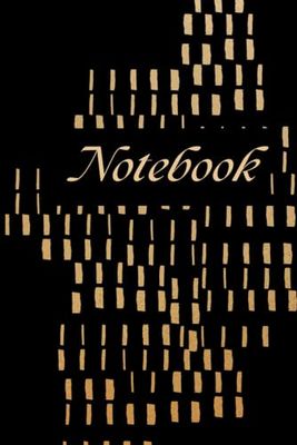 Black & Gold Elegance 25L: Lined Notebook