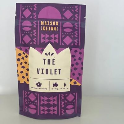 Maison Keino - Thé Violet - Thé en vrac-Thé naturel - Thé Prémium- Doypack 80 g