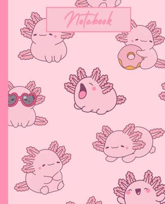 Axolotl Notebook, Axolotl Journal, Gift for Axolotl Lovers: 110 pages, 7.5 x 9.25"