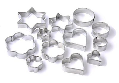 Zenker 7730 12 - Set stampini 4 x 3 cm in lamiera stagnata