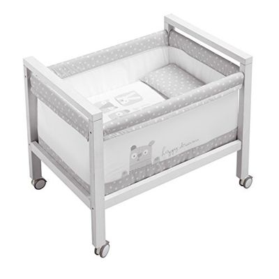 Petit Praia Bobo Maan klein kinderbed (50 x 80 x 75 cm, wit)