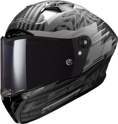 LS2 FF805 THUNDER GP AERO. 6K Carbon Motorcycle Full Face Helmet. POLAR Matt Black (S) 55-56 cm