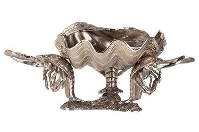 CHAMPANERA TIGRE ALUMINIO PLATEADO 130x20x36 CM