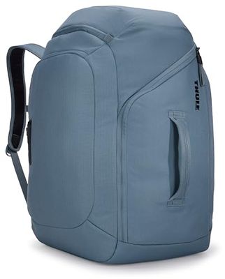 Thule RoundTrip 60 l ryggsäck – stödryggsäck för skid- och snowboardresor – mjuk ficka för glasögon och hjälm, Mellanblått, One Size, Stor ryggsäck med vadderade axelremmar