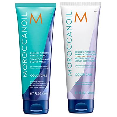 Moroccanoil Pacchetto Shampoo e del Balsamo Viola Perfezionatore del Biondo