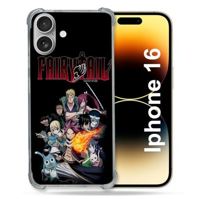 Cokitec Versterkt hoesje voor Apple Iphone 16 Manga Fairy Tail Logo Team