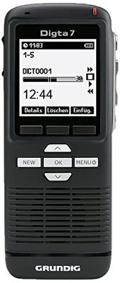 Grundig-Digta 7 Push Type 701-Registratore vocale digitale, colore: nero