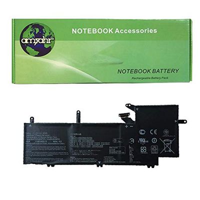 amsahr C31N1704-05 Replacement Battery for ASUS C31N1704, ZenBook Flip 15, UX561UD - Includes Mini Optical Mouse ()