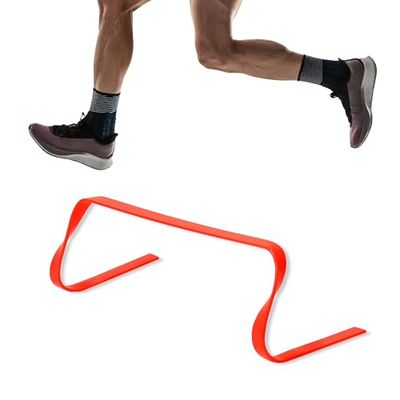 Trademark Innovations 6" Speed Training Hurdles, Ostacoli di velocità Unisex, Arancione, Pack of of
