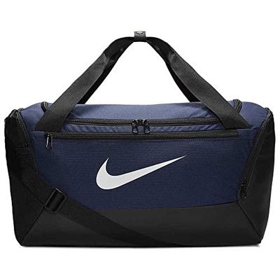 Nike NK BRSLA S Duff-9.0 Sac de gym Mixte Adulte, Bleu (Midnight Navy/Black/White), 51 centimeters