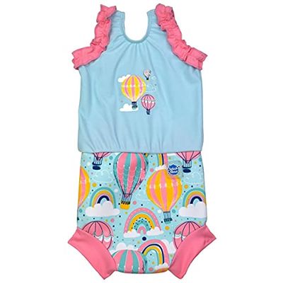 Splash About Happy Nappy Maillot de Bain Une pièce, Up & Away 6-14 Mois