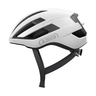 Abus WingBack - Casco da Strada per la Guida Sportiva nella Vita di Tutti i Giorni e nel Tempo Libero - per Adulti e Ragazzi, Weiß (polar white), L (57-61 cm)