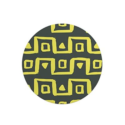 Questo Casa, Round Digital Printed Mouse Pad, Non-Slip Base, for Office and Home, Diameter:22cm
